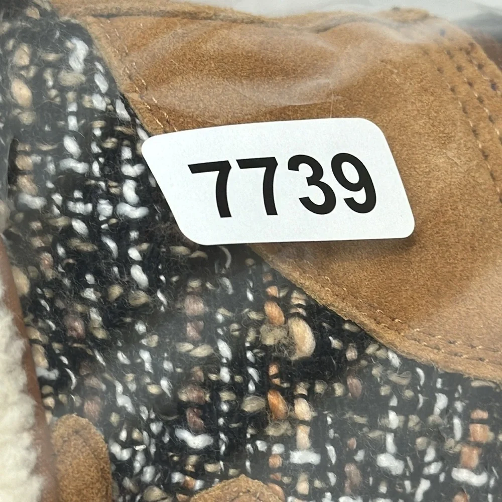 Khombu Women's 7M Duck Winter Boot Brown Tweed Jenna Lace‎ Up